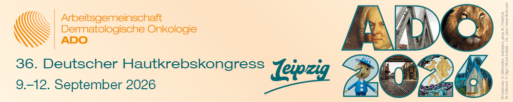 Veranstaltungsbanner "36. Deutscher Hautkrebskongress", 09.-12. September 2026, Leipzig