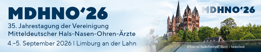 Veranstaltungsbanner "35. Jahrestagung der Vereinigung Mitteldeutscher Hals-Nasen-Ohren-Ärzte", 04.-05. September 2026, Limburg an der Lahn