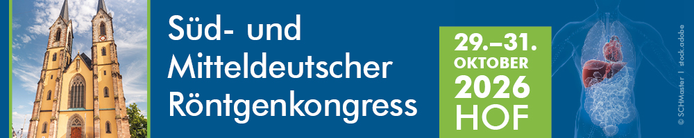 Veranstaltungsbanner "Süd- und Mitteldeutscher Röntgenkongress", 29.-31. Oktober 2026, Hof