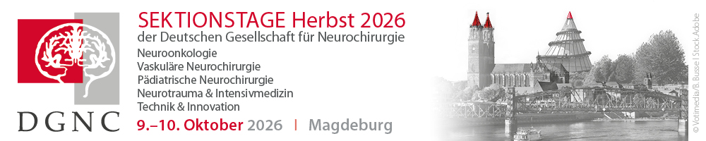 Veranstaltungsbanner "Sektionstage Herbst 2026 der Deutschen Gesellschaft für Neurochirurgie", 09.-10. Oktober 2026, Magdeburg