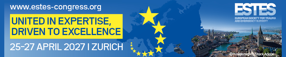 Event banner '26th European Congress of Trauma & Emergency Surgery ', 25–27 April 2027, Zürich/CH